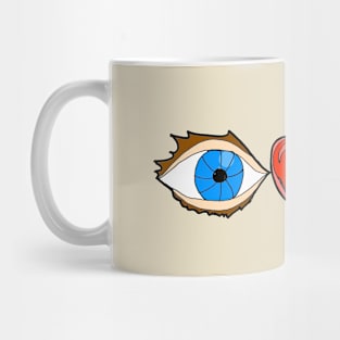 I love pickle ball with blue eye Mug